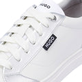 Hugo Morrie Tennis Women's White/Silver Sneakers