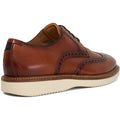 Dune Benidictus Nubuck Men's Tan Brogues Shoes