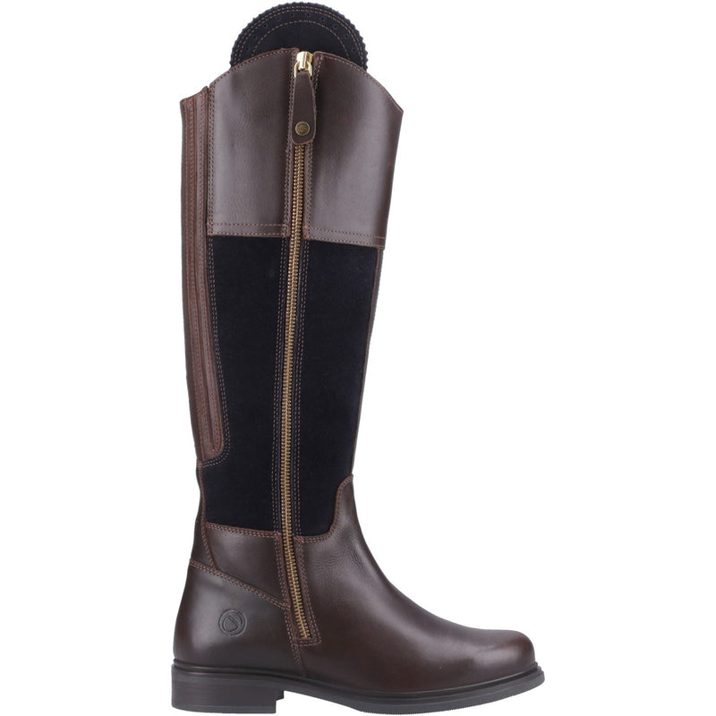 Cotswold Buscot Leather Women's Brown/Navy Boots