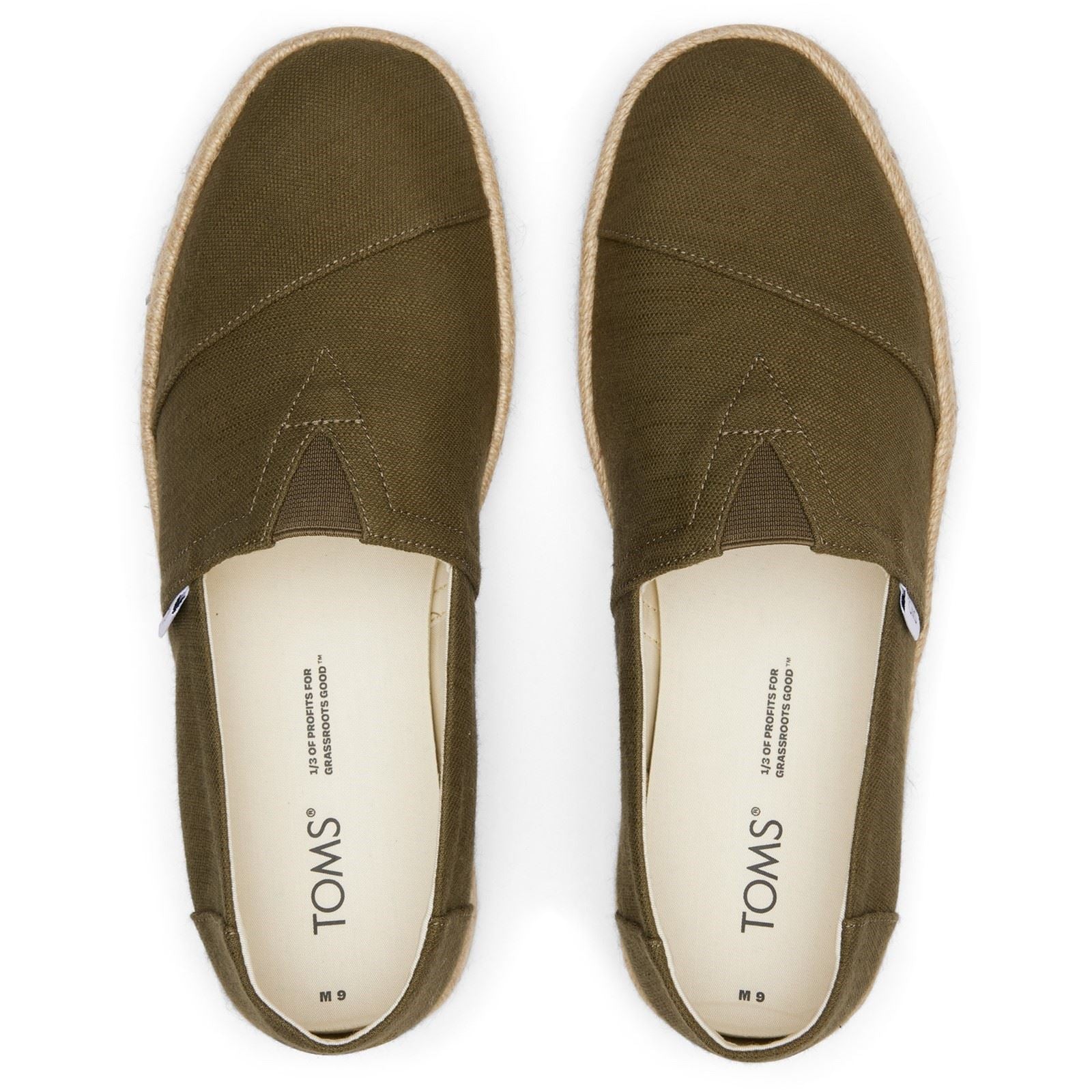 TOMS Alpargata Rope 2.0 Cotton Women's Olive Shoes