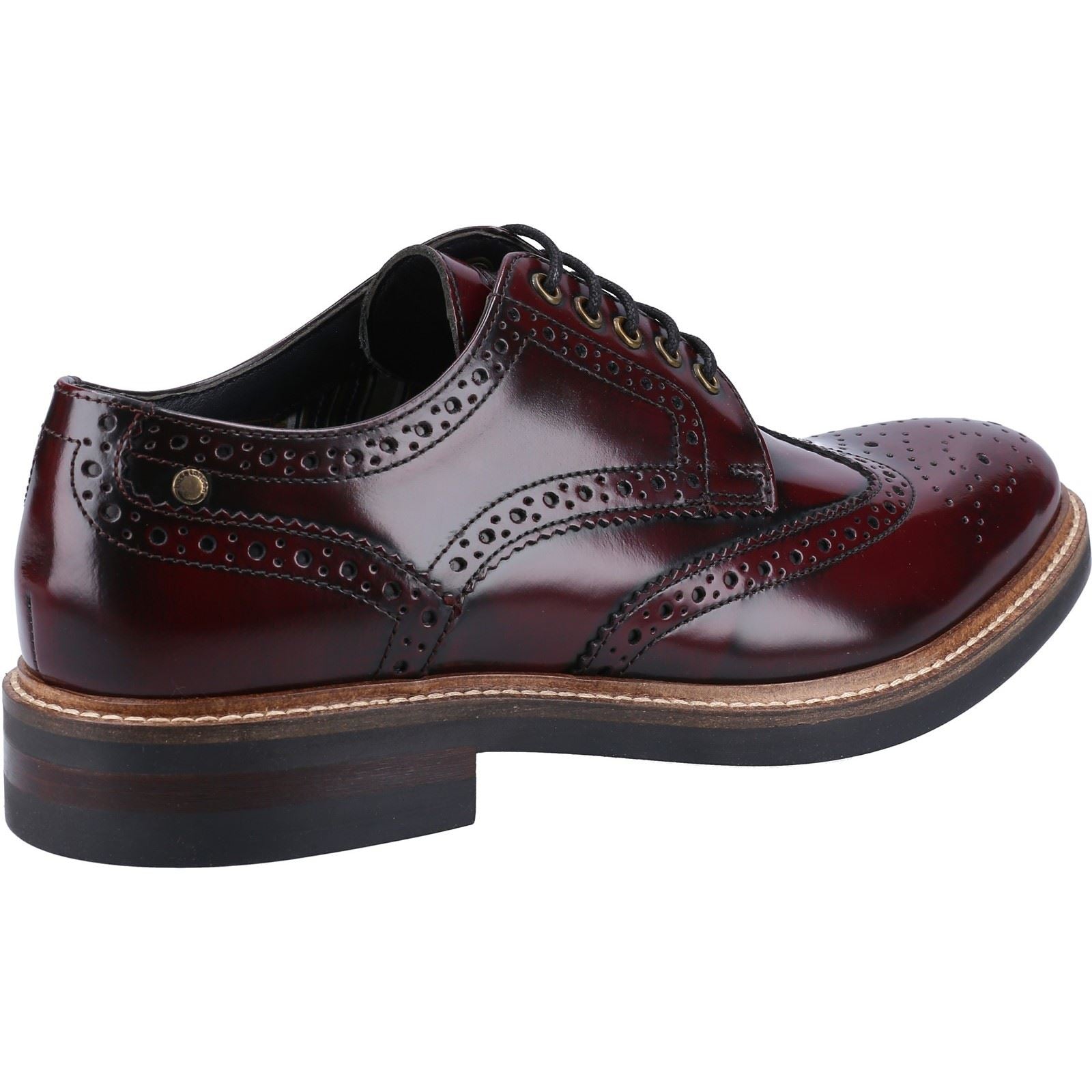 Base London Woburn Excel Leather Men's Bordo Brogues Shoes