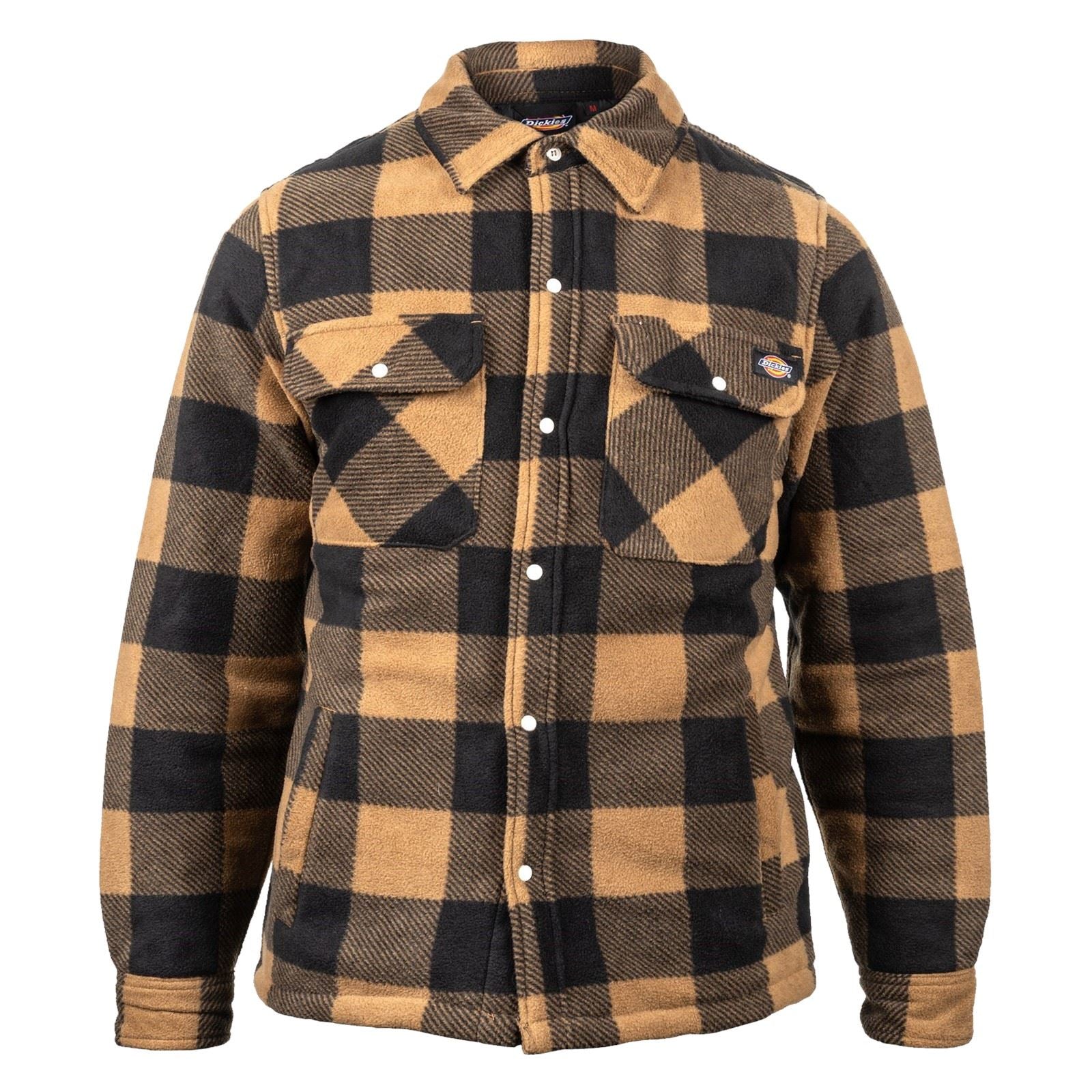Dickies Portland Polyester Men's Khaki Casual Shirt