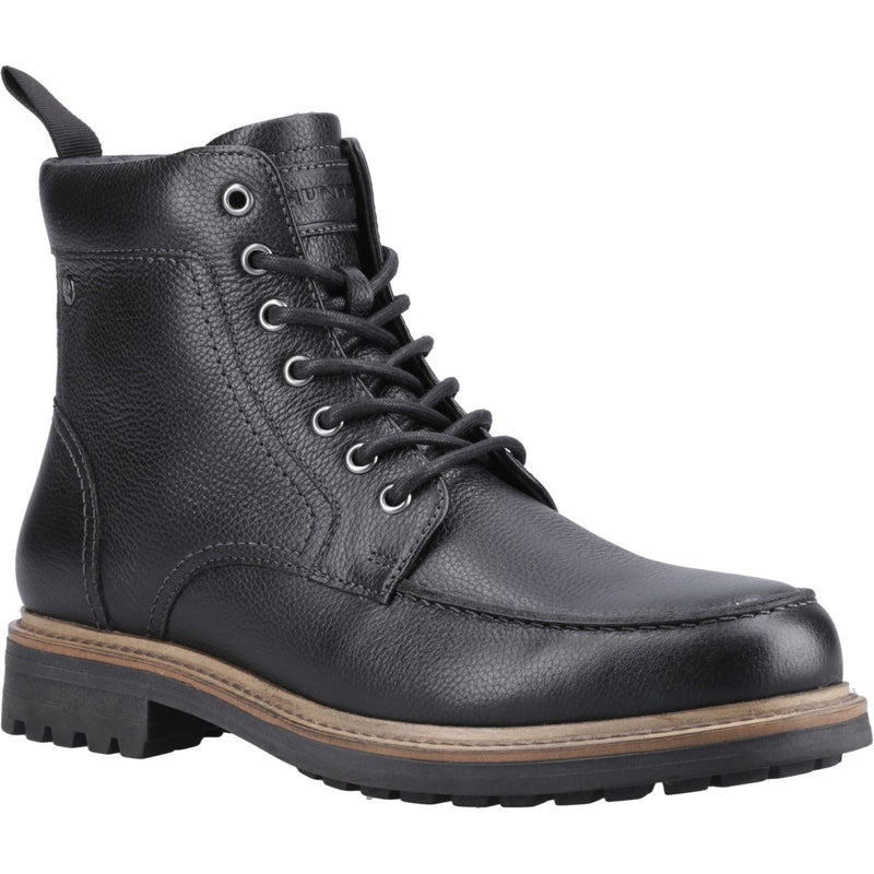 Hunter Shaws Ankle Boot Leather Men's Black Ankle Boots