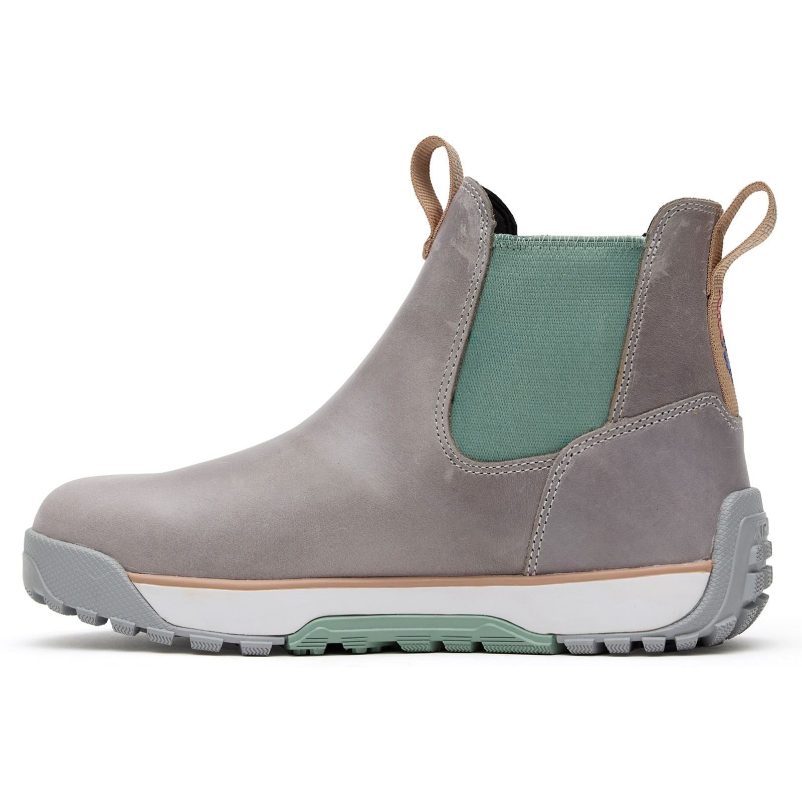Xtratuf Ankle Deck Leather Leather Women's Grey/Iceberg Wellington Boots