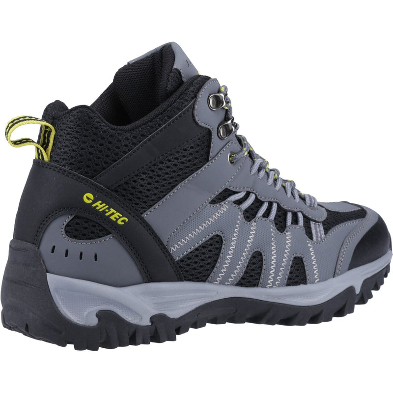 Hi-Tec Jaguar Mid Synthetic Men's Graphite/Black/Citron Hiking Boots