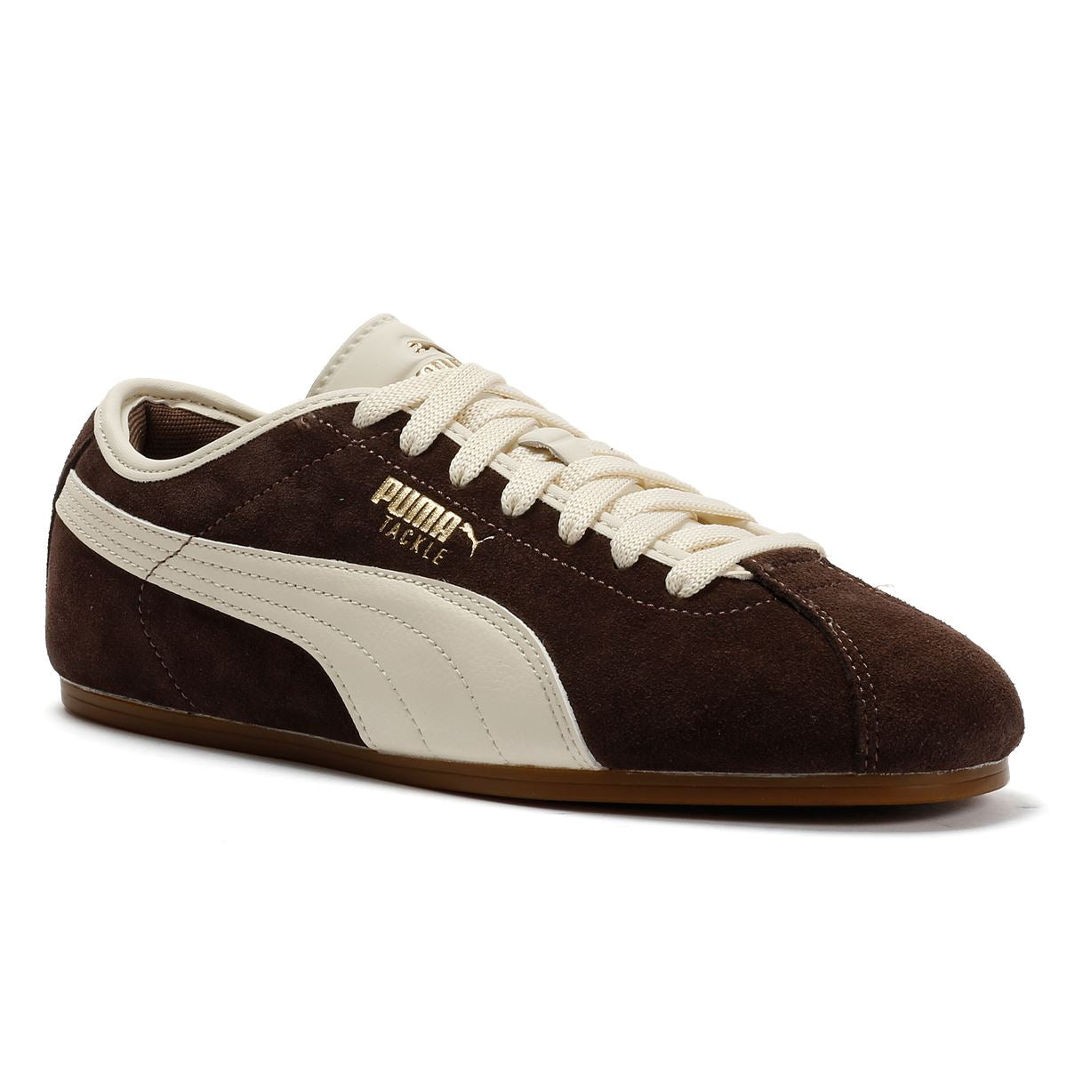 Puma Tackle Suede Chocolate/Alpine Snow Sneakers