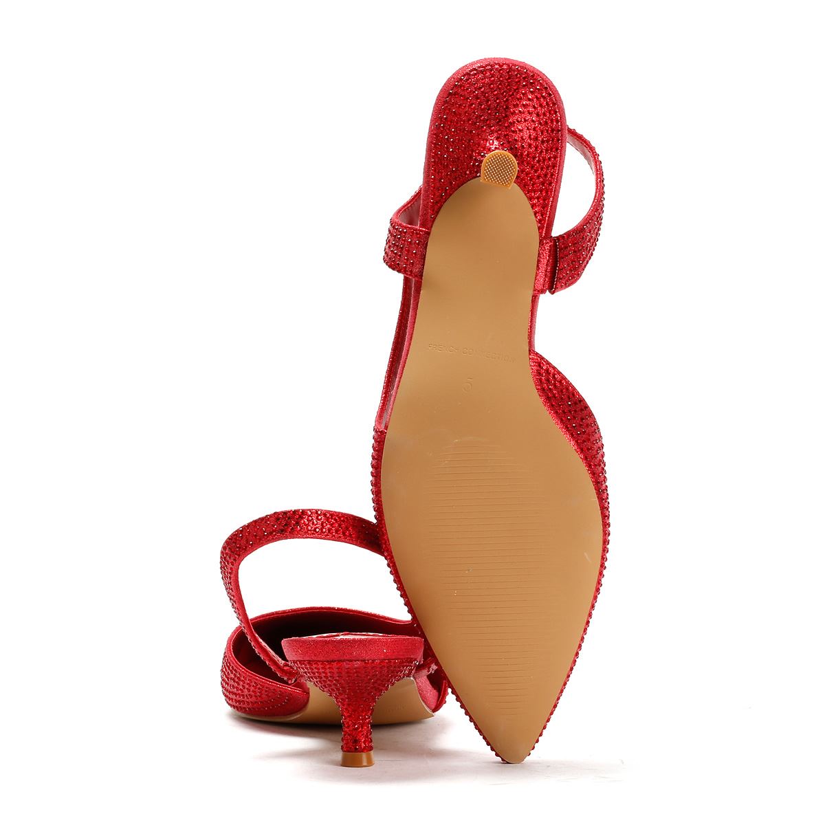 French Connection Venus Women's Red Kitten Heels