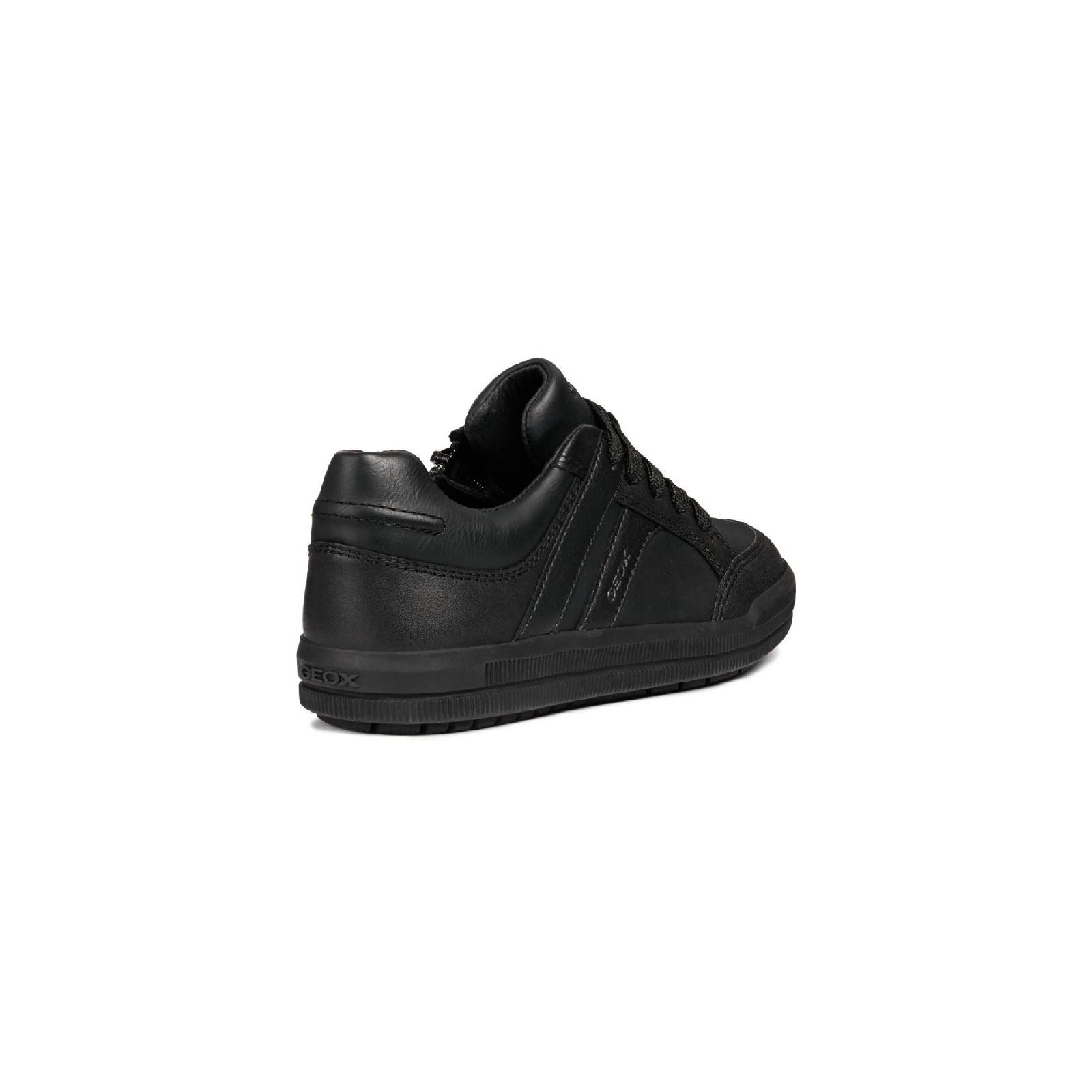 Geox J Arzach B. D Leather Boy's Black Trainers