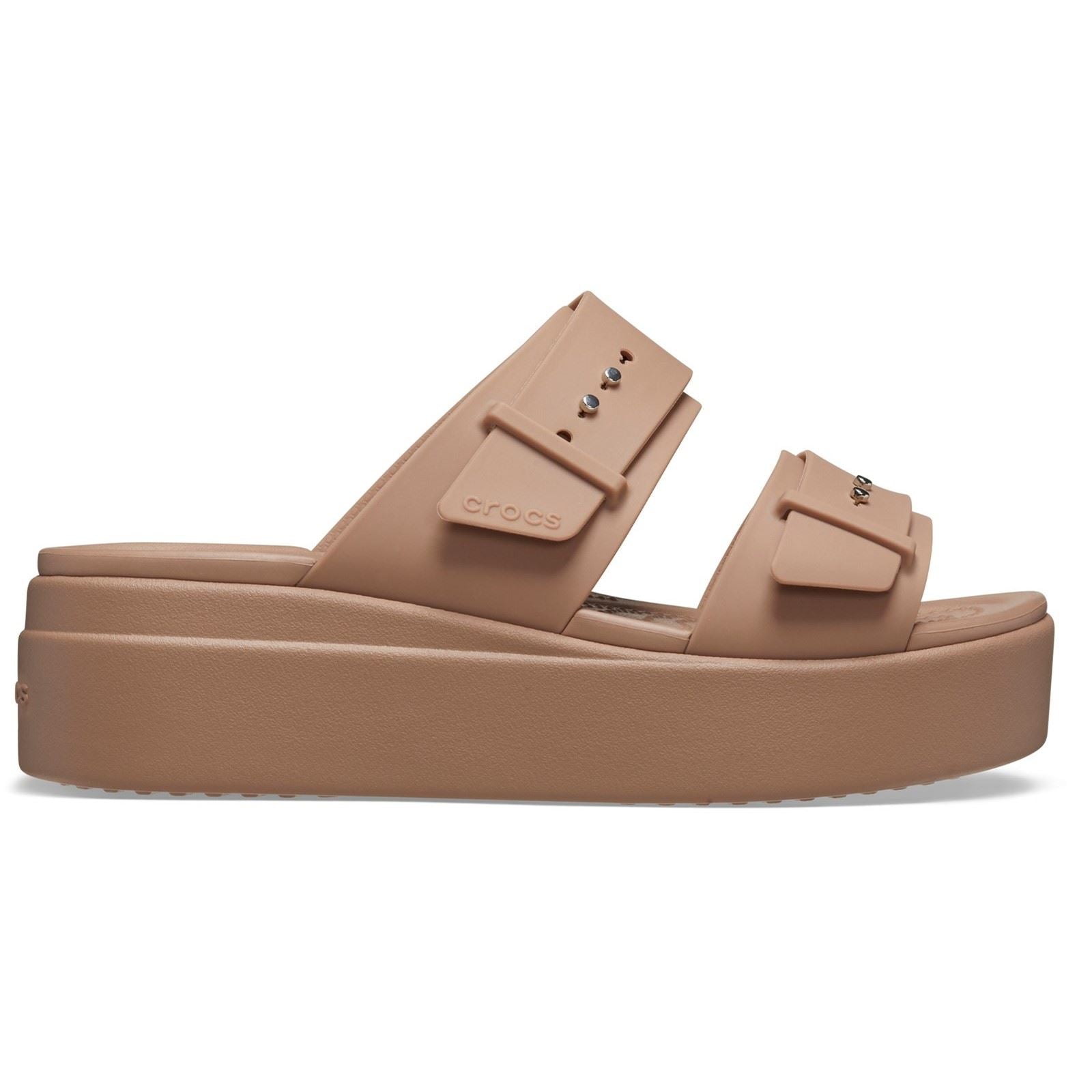 Crocs Brooklyn Synthetic Women's Latte Sandals