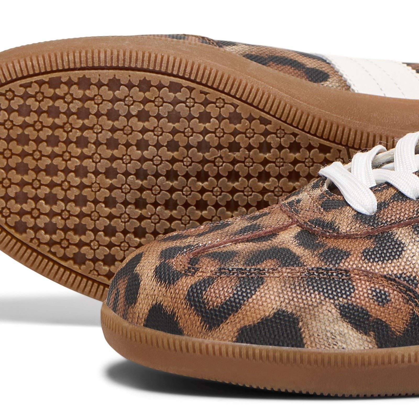 ONLY Amber Polyester Women's Sand/Leopard Sneakers