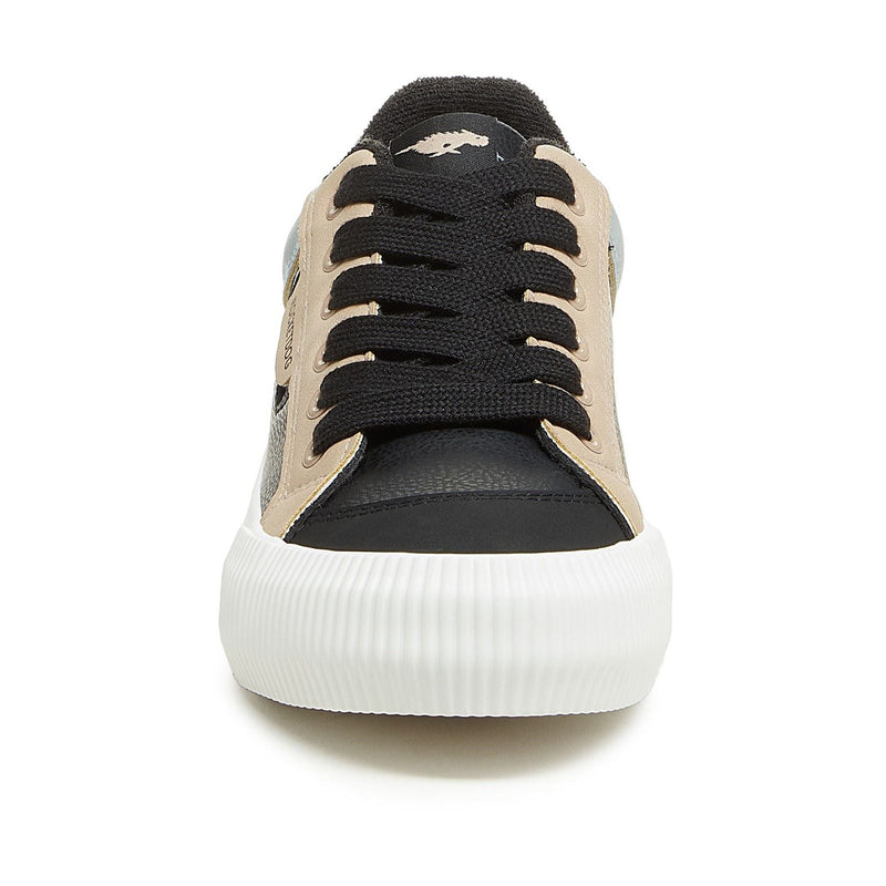 Rocket Dog Cheery Blocked Sporty Polyurethane Women's Black Combo Sneakers