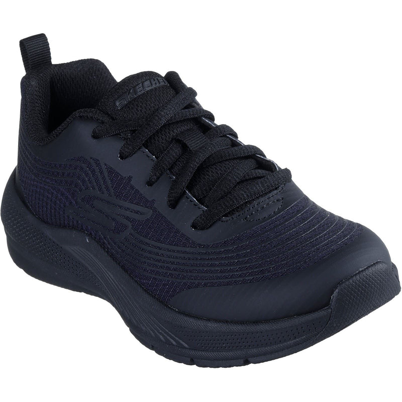 Skechers Microspec Advance Textile Girls's Black Sneakers