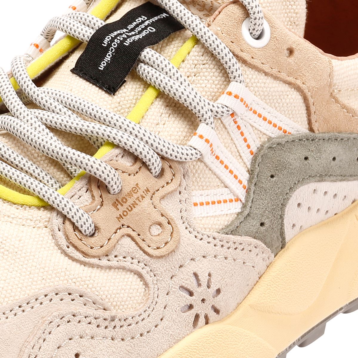 Flower Mountain Yamano 3 Off White/Green Sneakers