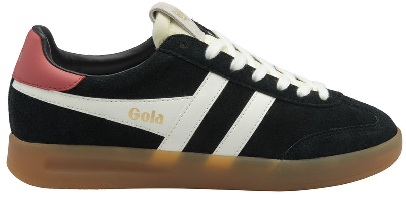 Gola Cyclone Suede Women's Black/Off White/Coral Sneakers