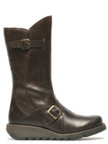 Fly London MES 2 Rug Leather Women's Dark Brown Boots
