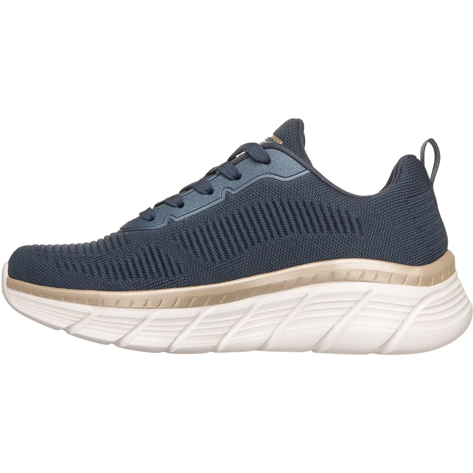 Skechers Bobs B Flex Hi Flying Textile Women's Navy/Gold Sneakers