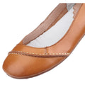 Hush Puppies Janessa Leather Women's Tan Flats