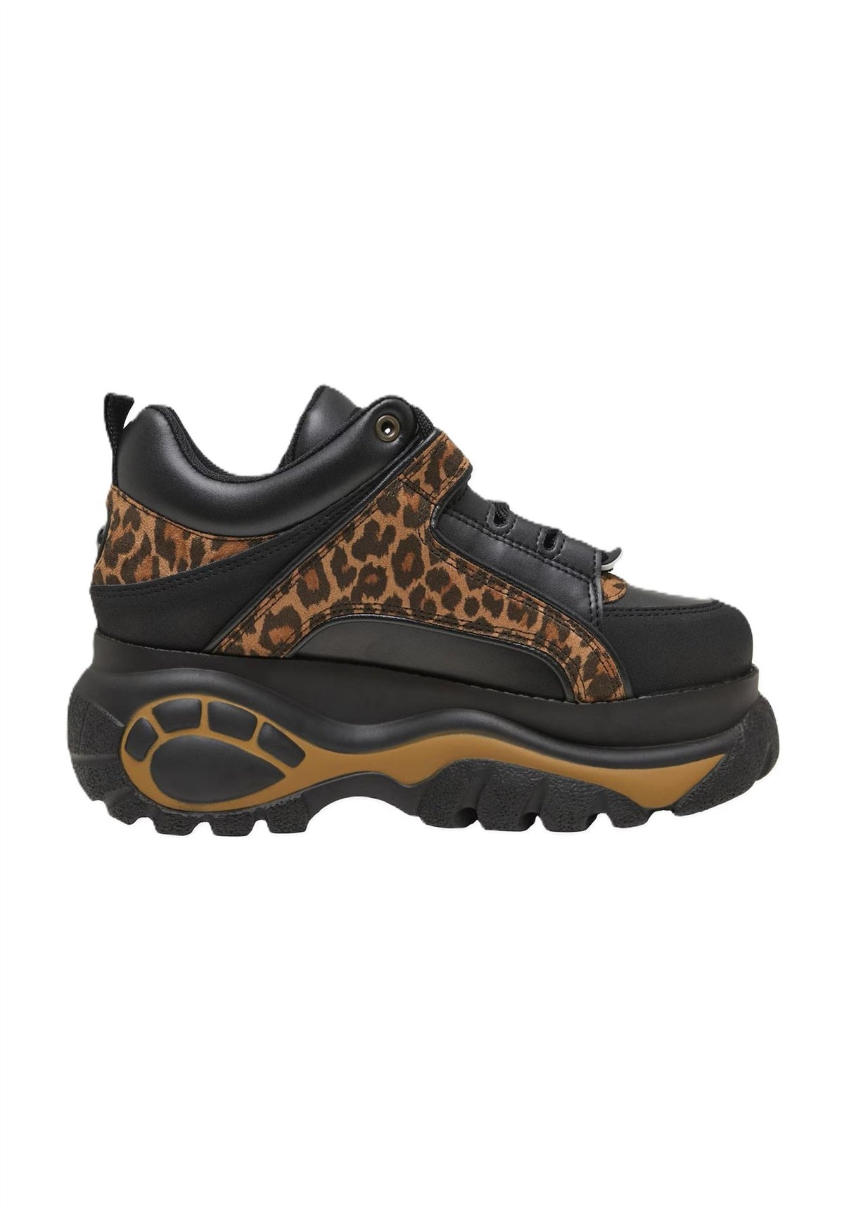 Buffalo 1339-14 Vegan Women's Leopard/Black Sneakers