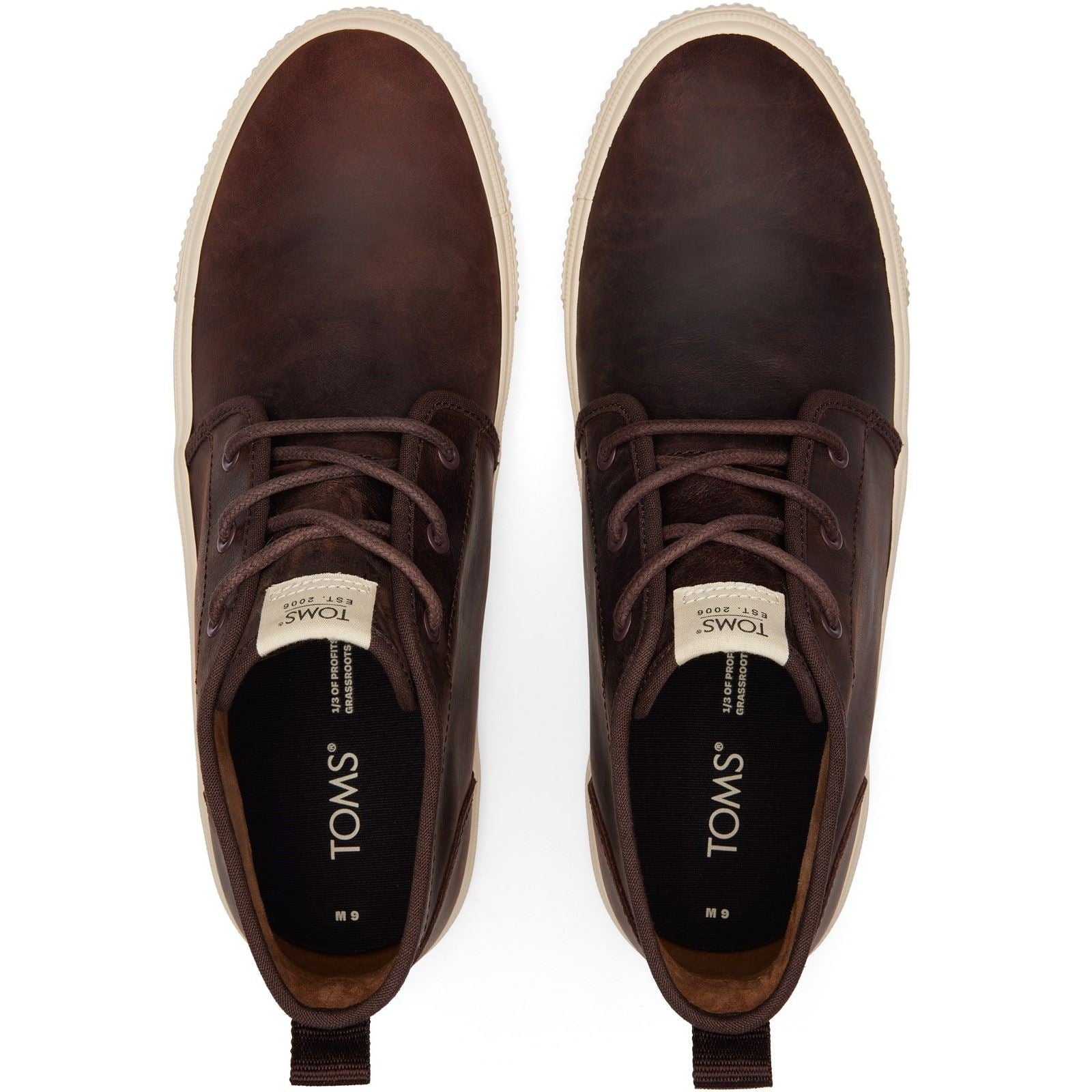 TOMS Carlo Mid Terrain Leather Men's Clover Brown Sneakers