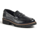 Pod Kaltin Leather Women's Black Loafers