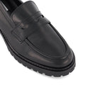 Dune Gild Leather Women's Black Loafers