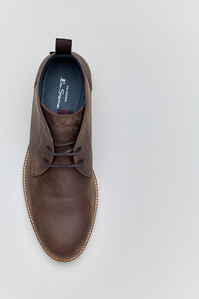 Ben Sherman Walker Chukka Leather Men's Brown Boots