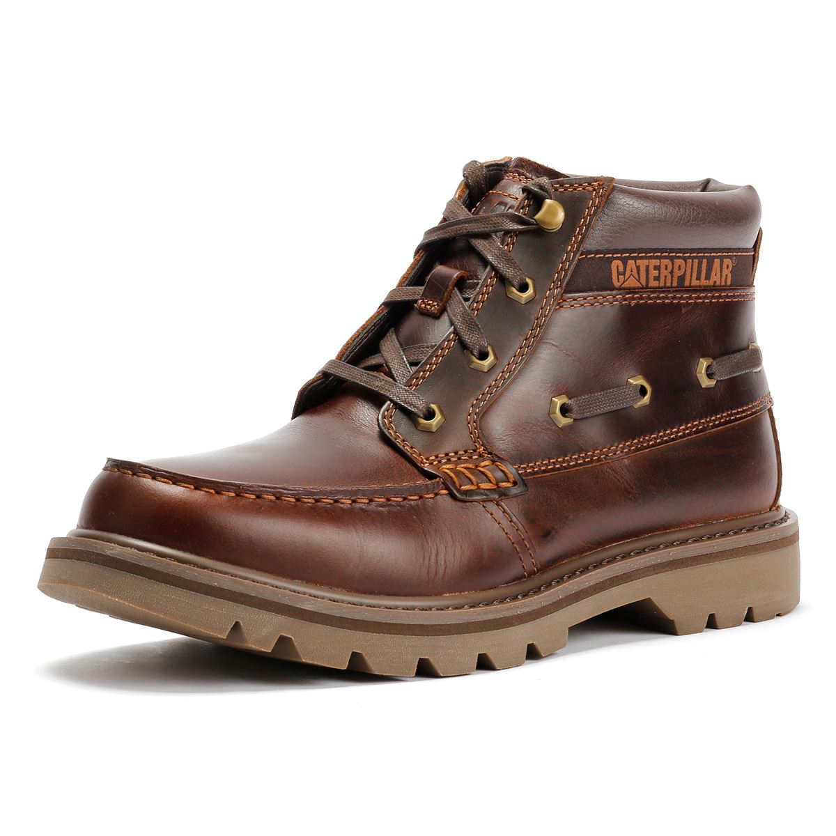 Caterpillar Colorado Boat Mid Leather Men's British Tan Boots