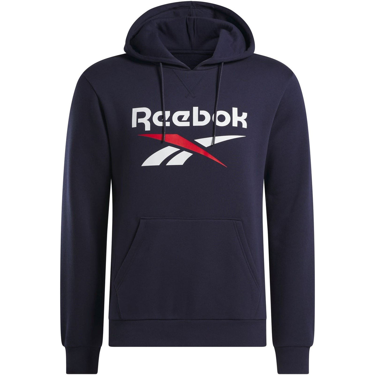 Reebok Trent 2-Col Logo Hoody Cotton Men's Blue Hooded Sweatshirt