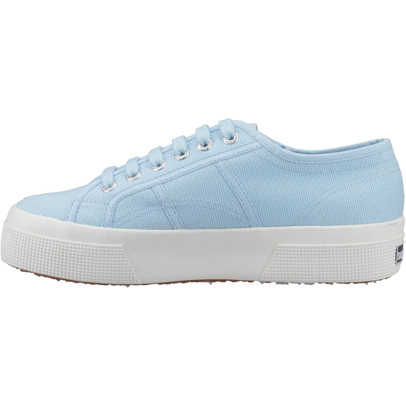 Superga 2740 PLATFORM Cotton Women's Crystal Azul Sneakers