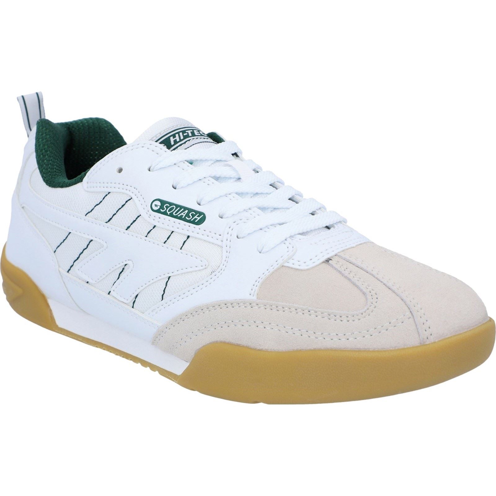 Hi-Tec Squash Sneaker Textile/Leather White Sneakers