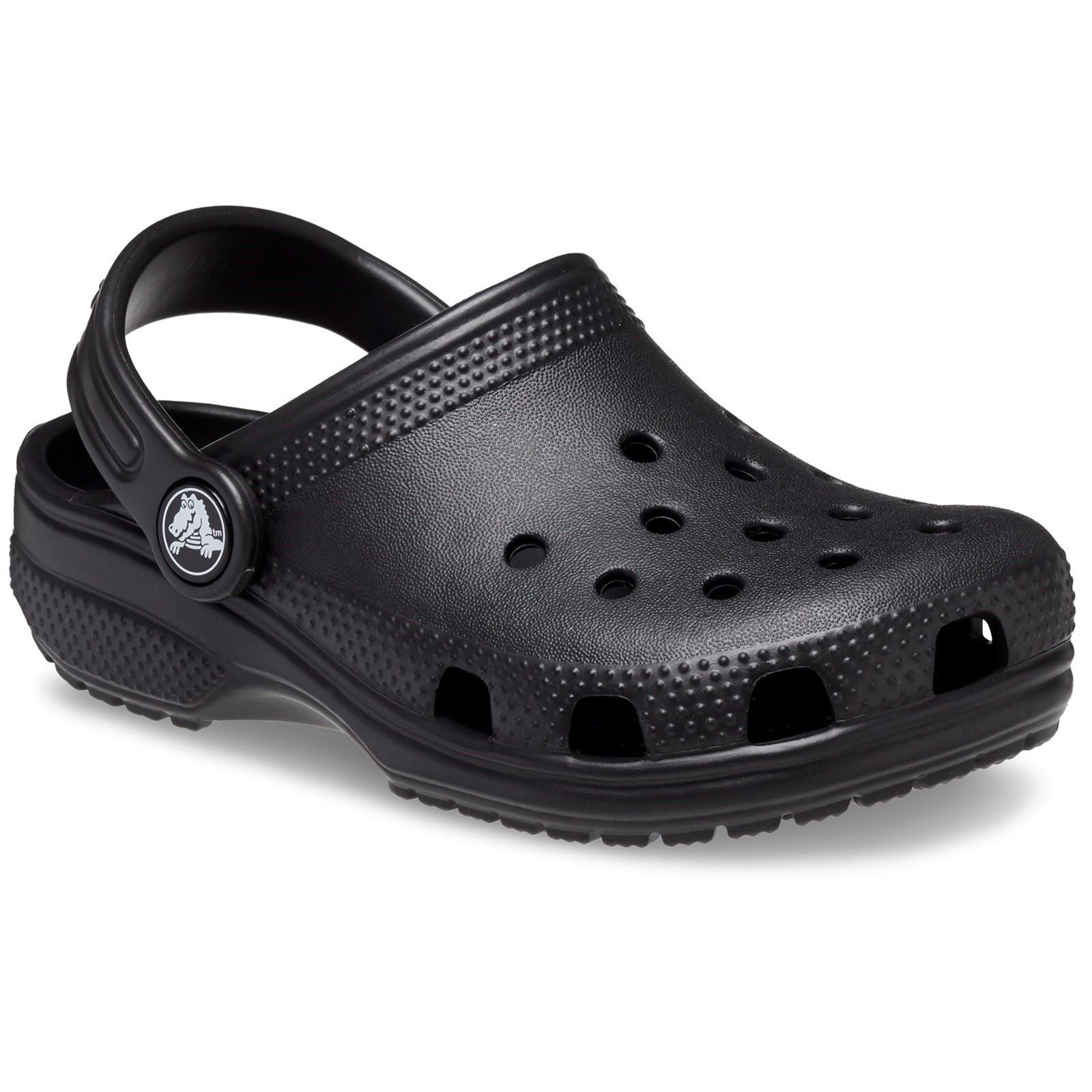 Crocs Toddler Classic Croslite Rubber Black Loafers