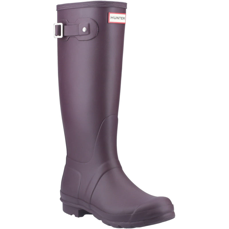 Hunter Original Tall Rubber Women's Black/Grape Wellington Boots