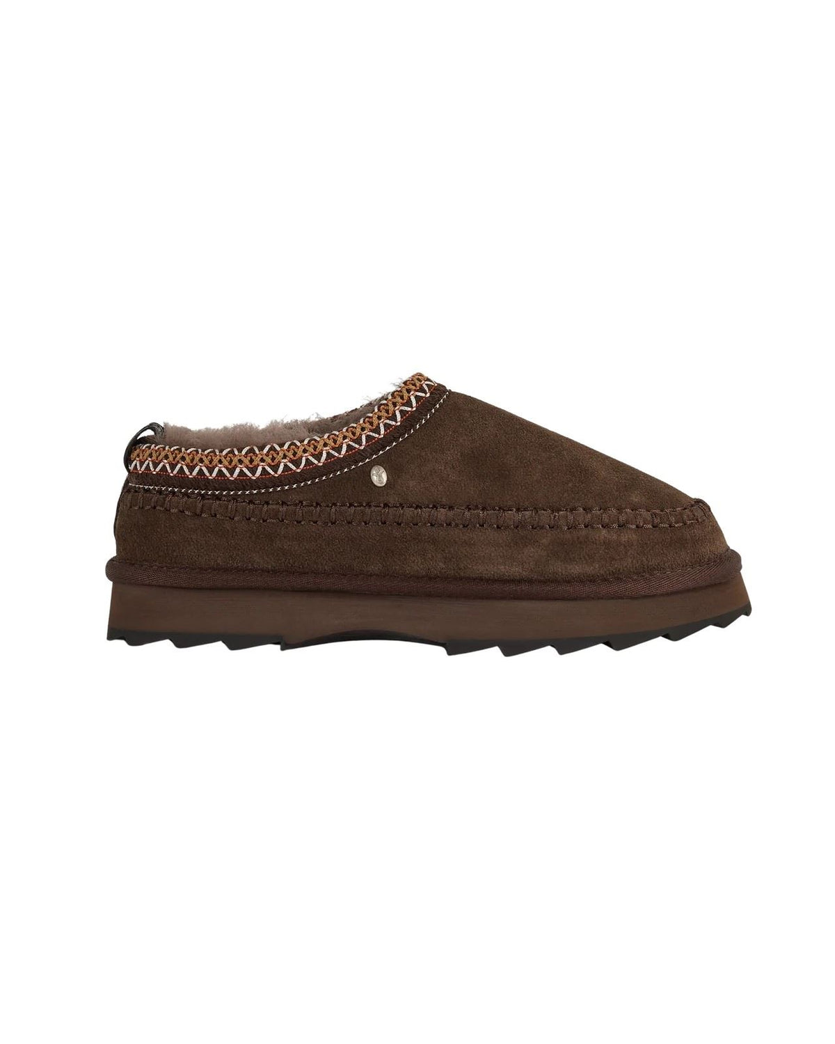 Emu Australia Sharky Adventure Scuff Suede Women's Chocolate Slippers