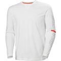 Helly Hansen Workwear Logo Longsleeve Cotton Men's White T-Shirt