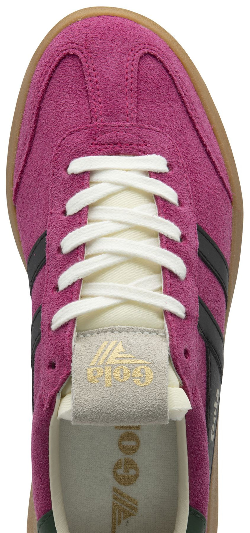 Gola Athena Suede Women's Fuchsia/Black/Evergreen Sneakers
