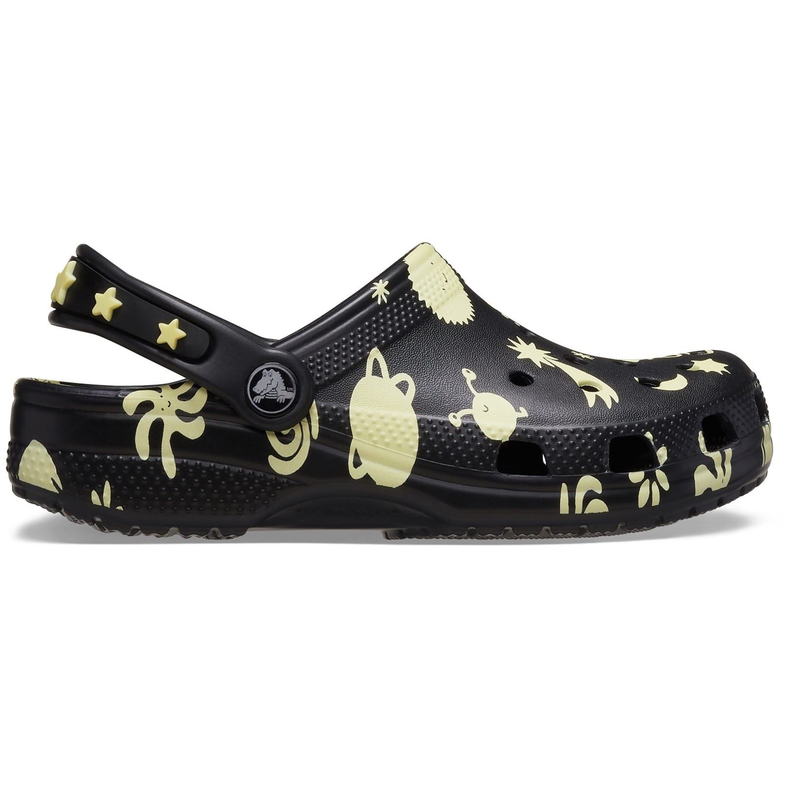 Crocs Classic Graphic Synthetic Black Loafers