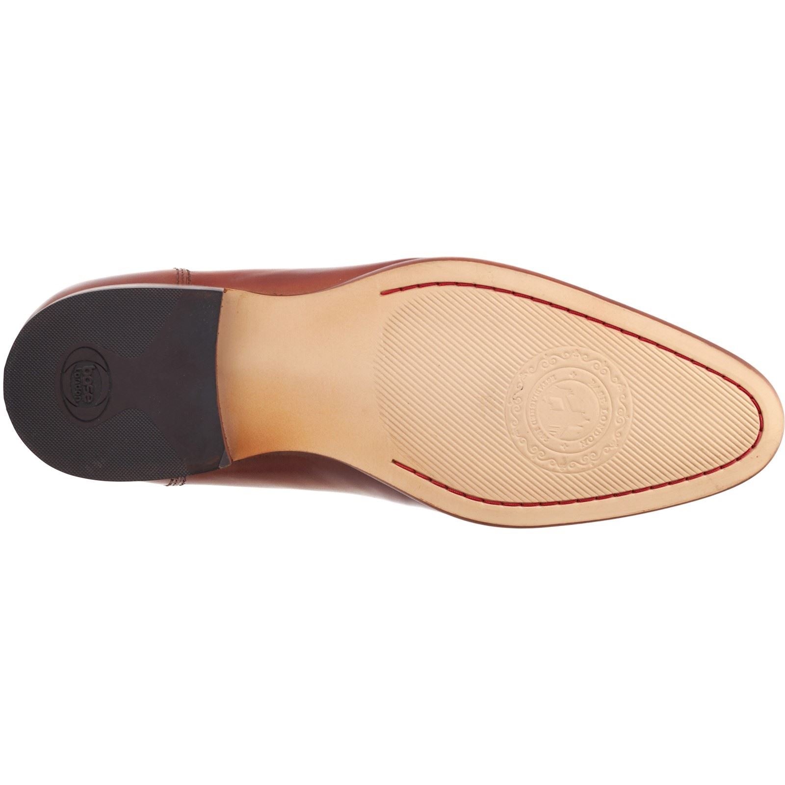 Base London Bruno Leather Men's Burnt Tan Loafers