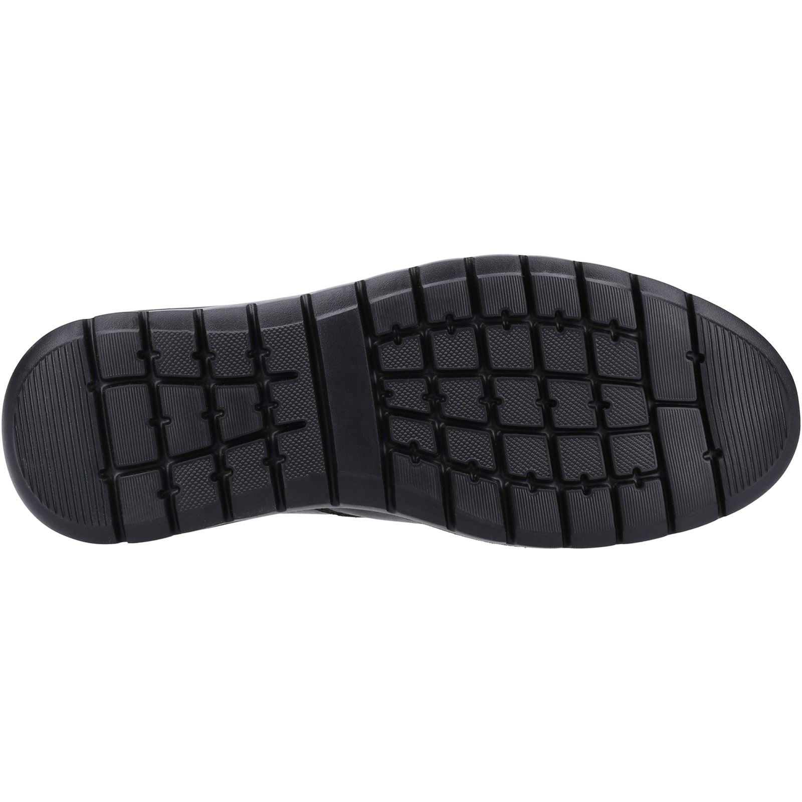 Hush Puppies Trent Leather Men's Black Slip-On Shoes
