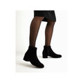 Dune Pippie Leather Women's Black Heeled Ankle Boots