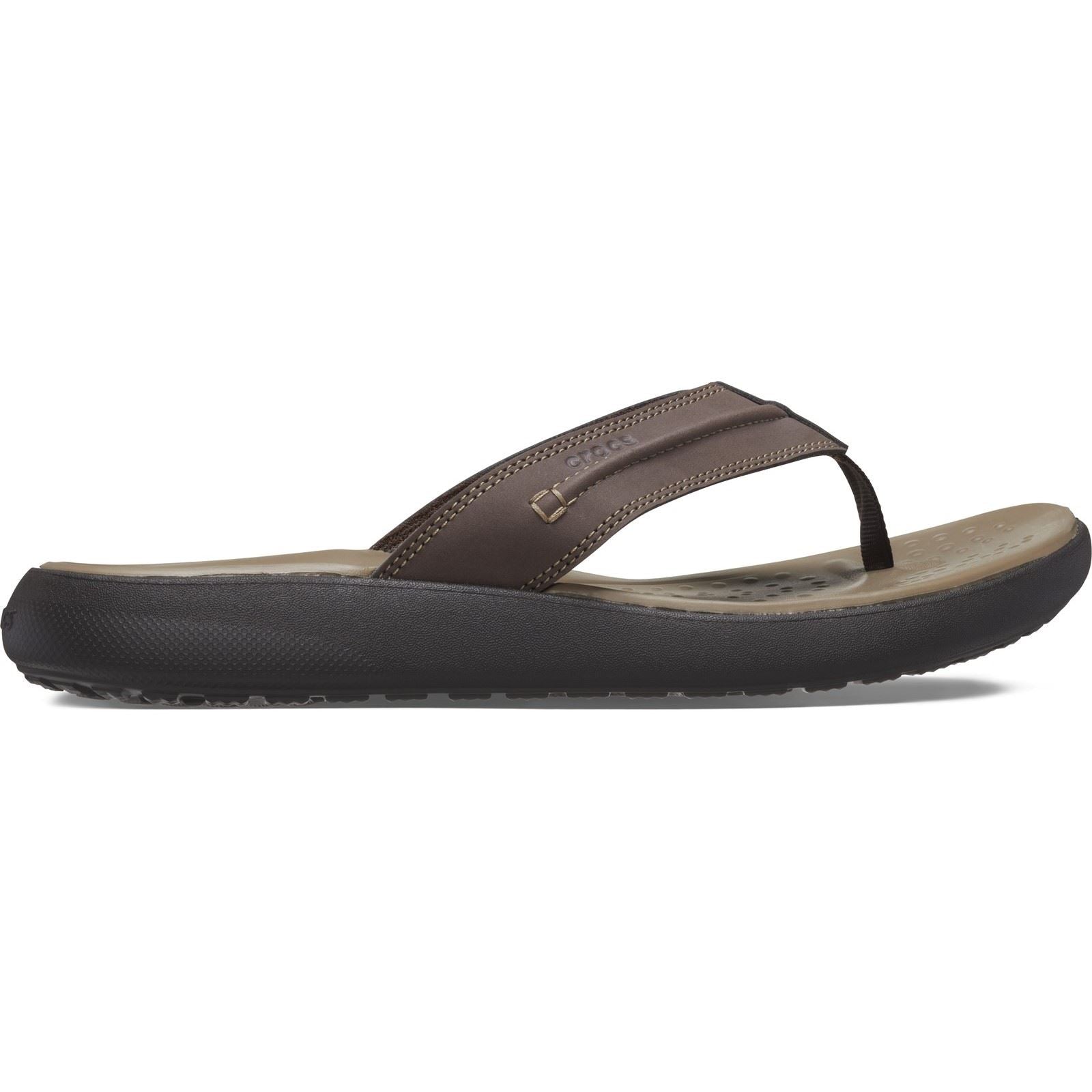 Crocs Yukon Vista II Synthetic Men's Espresso Flip Flops