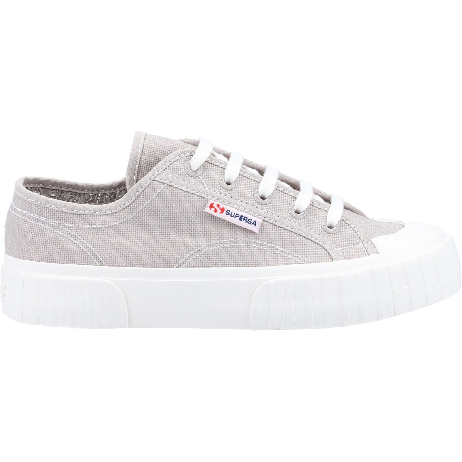Superga 2630 Stripe 100% Cotton Women's Grey Colomba Sneakers