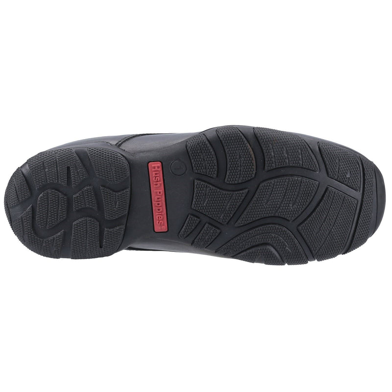 Hush Puppies Elijah Youth Boys Black Leather Loafers