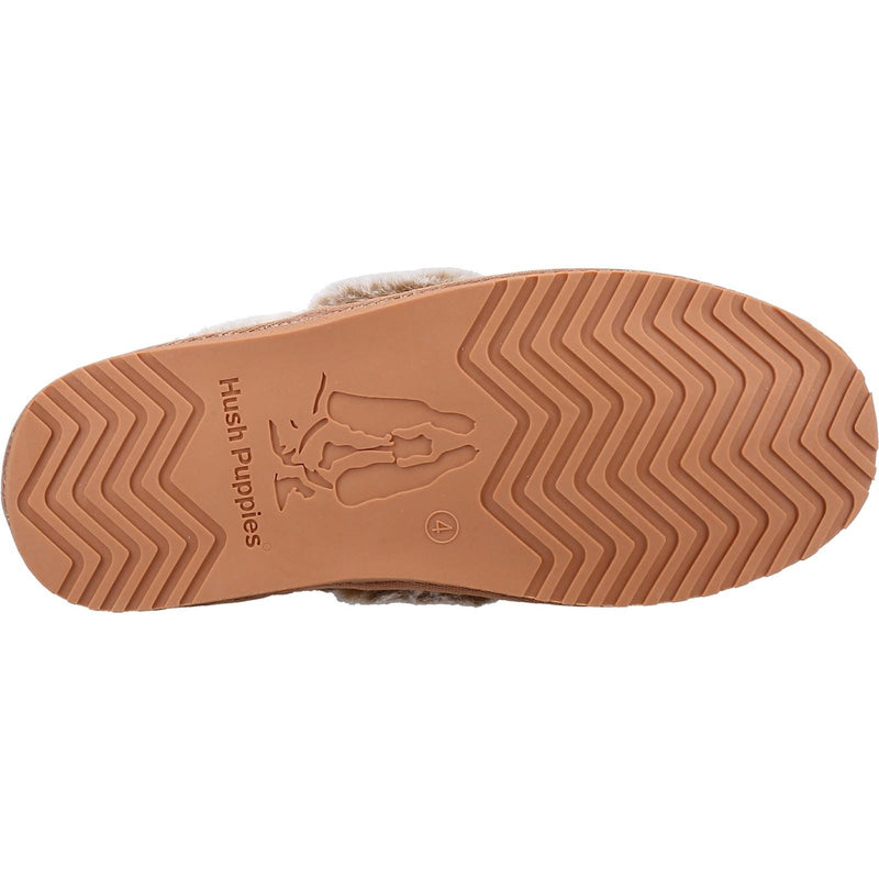 Hush Puppies Ariel Suede Women's Tan Slippers