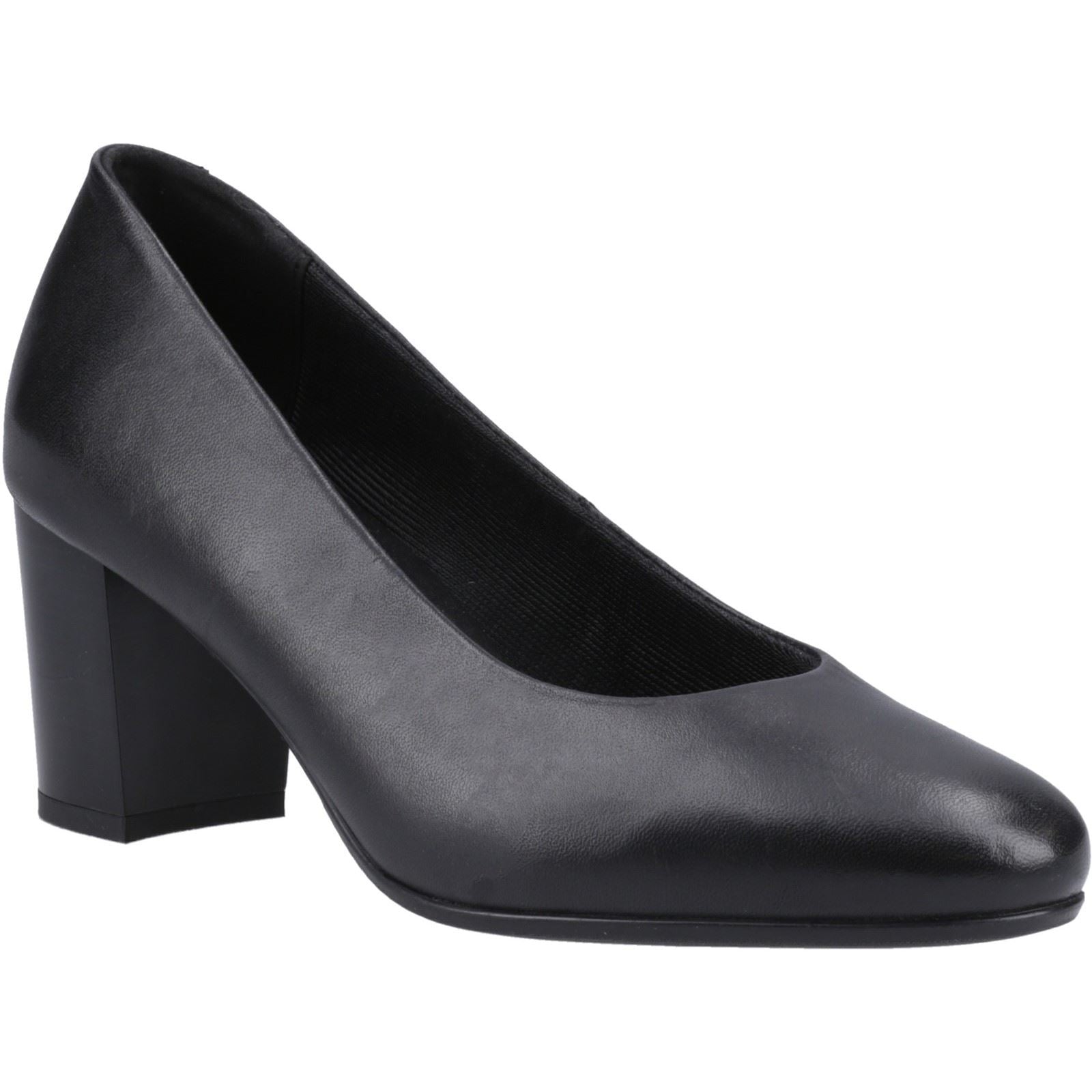 Hush Puppies Ivana Leather Women's Black Heels