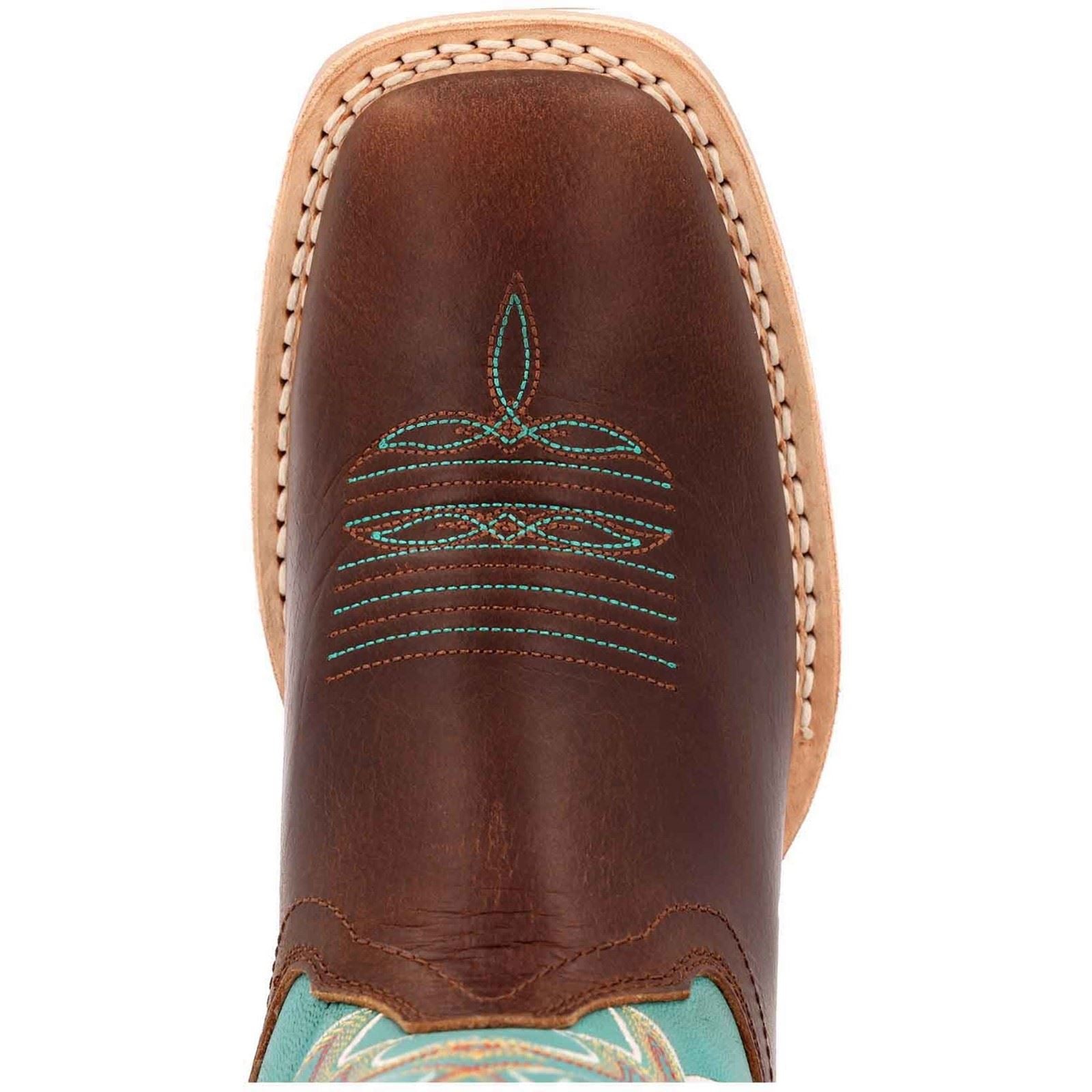 Durango Lady Rebel Pro Leather Women's Bay Brown/Arctic Blue Boots