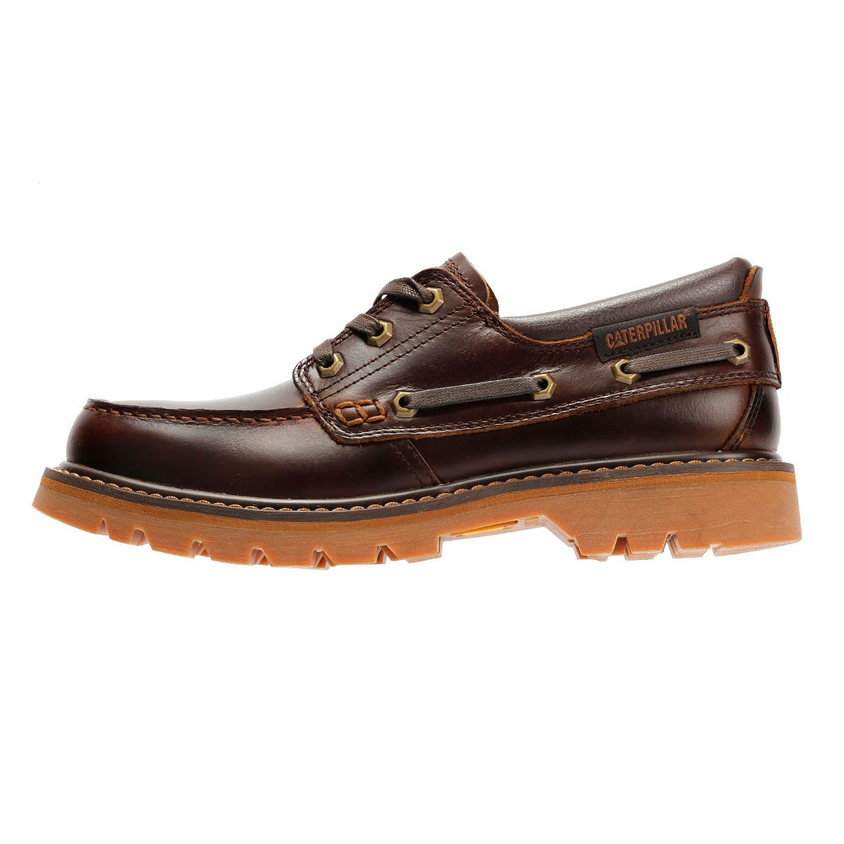 Caterpillar Colorado Boat Lo Leather Men's British Tan Lace-Up Shoes