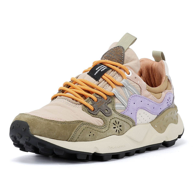 Flower Mountain Yamano 3 Suede Militare/Taupe/Violet Sneakers