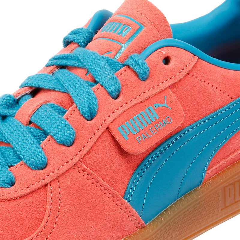 Puma Palermo Leather Pink/Blue Sneakers