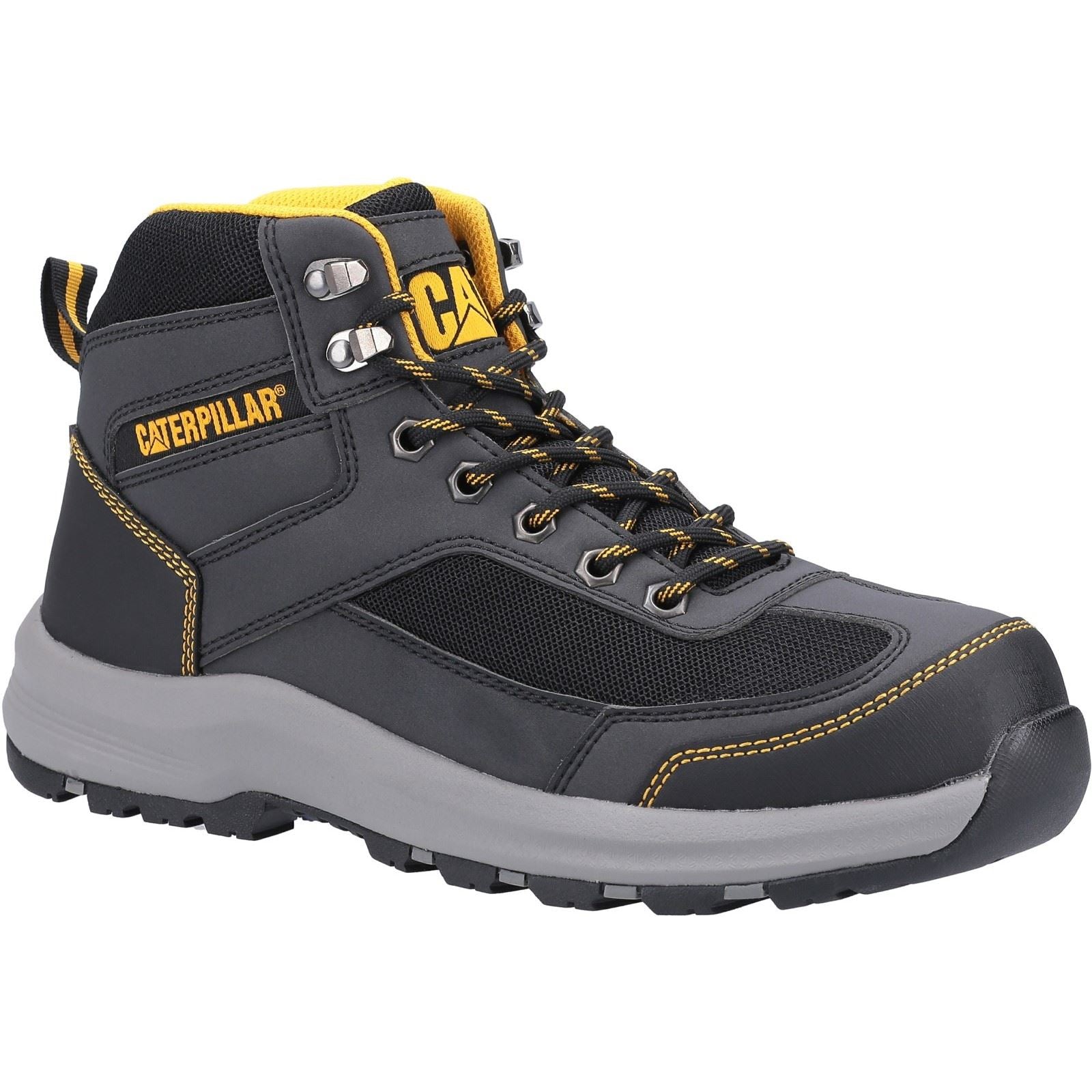 Caterpillar Elmore Mid Synthetic Grey Hiking Boots