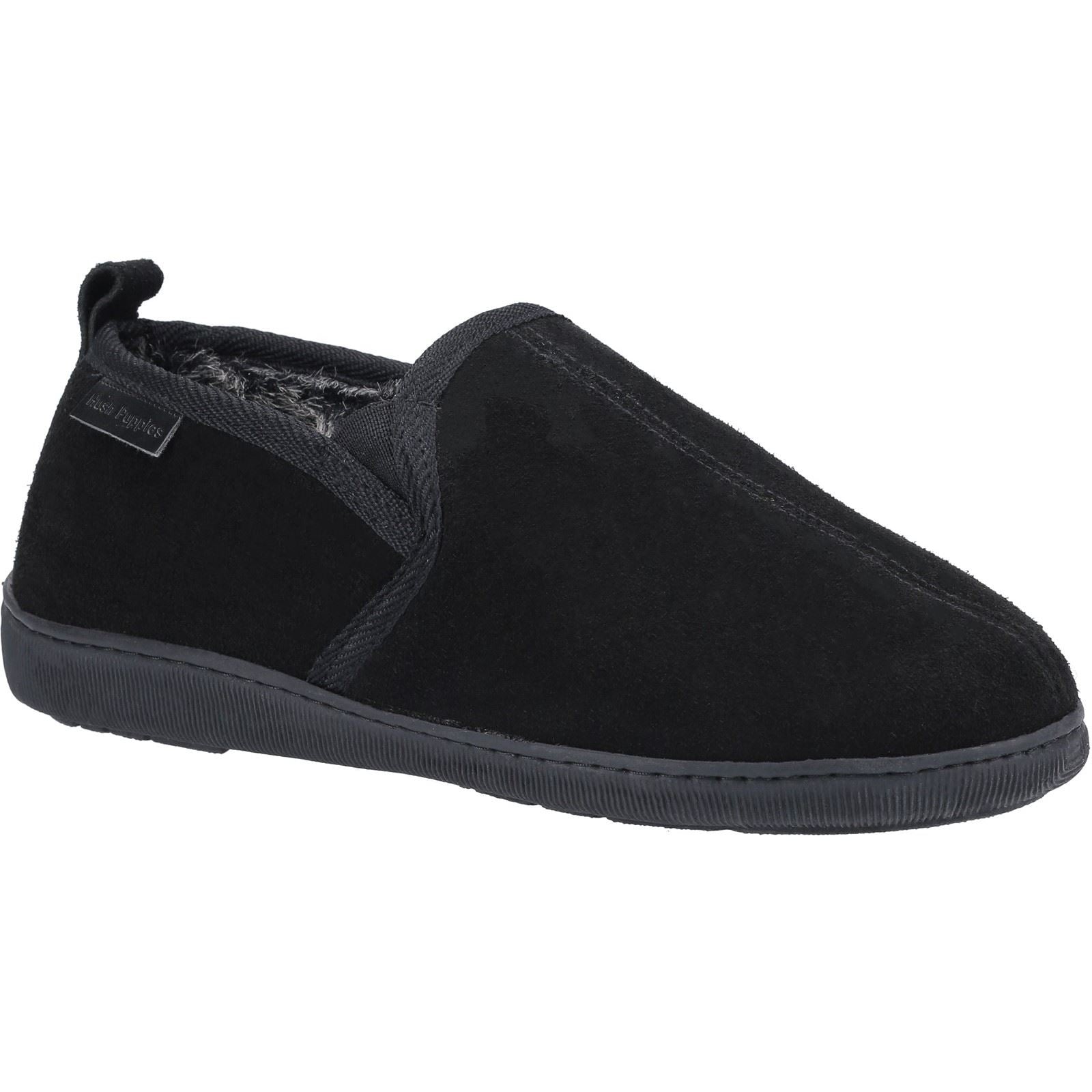 Hush Puppies Arnold Suede Men's Black Slippers